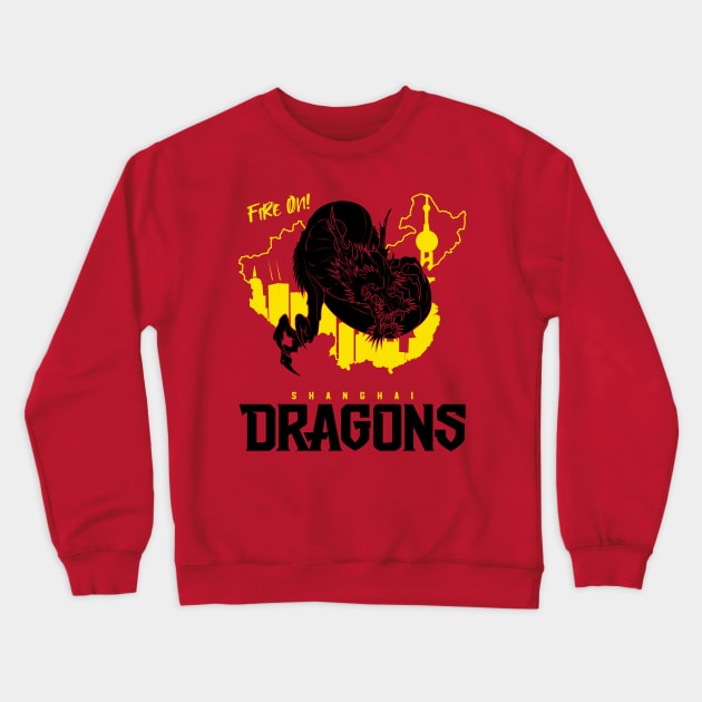 Shanghai DRAGONS Crewneck Sweatshirt by SerenityDiscord